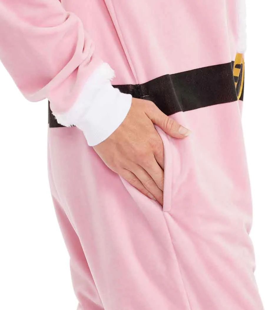 Women's Pink Santa Jumpsuit - Image 3