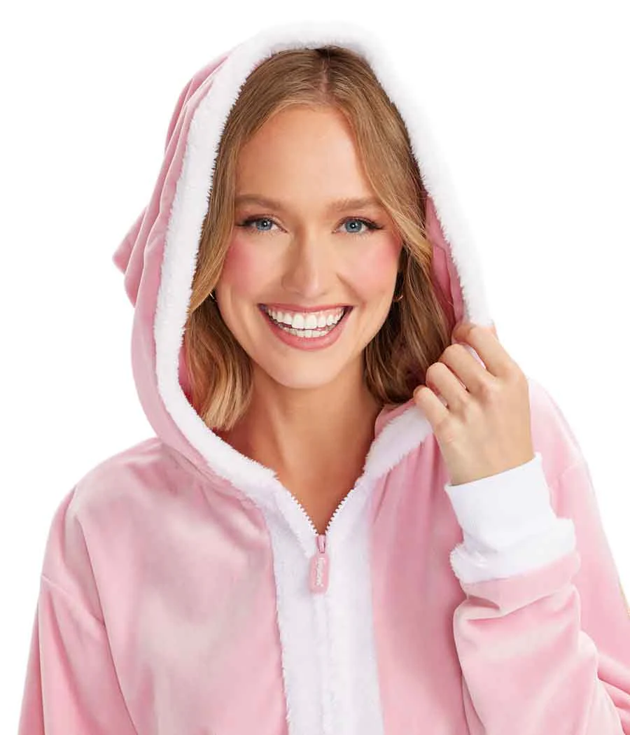 Women's Pink Santa Jumpsuit - Image 4