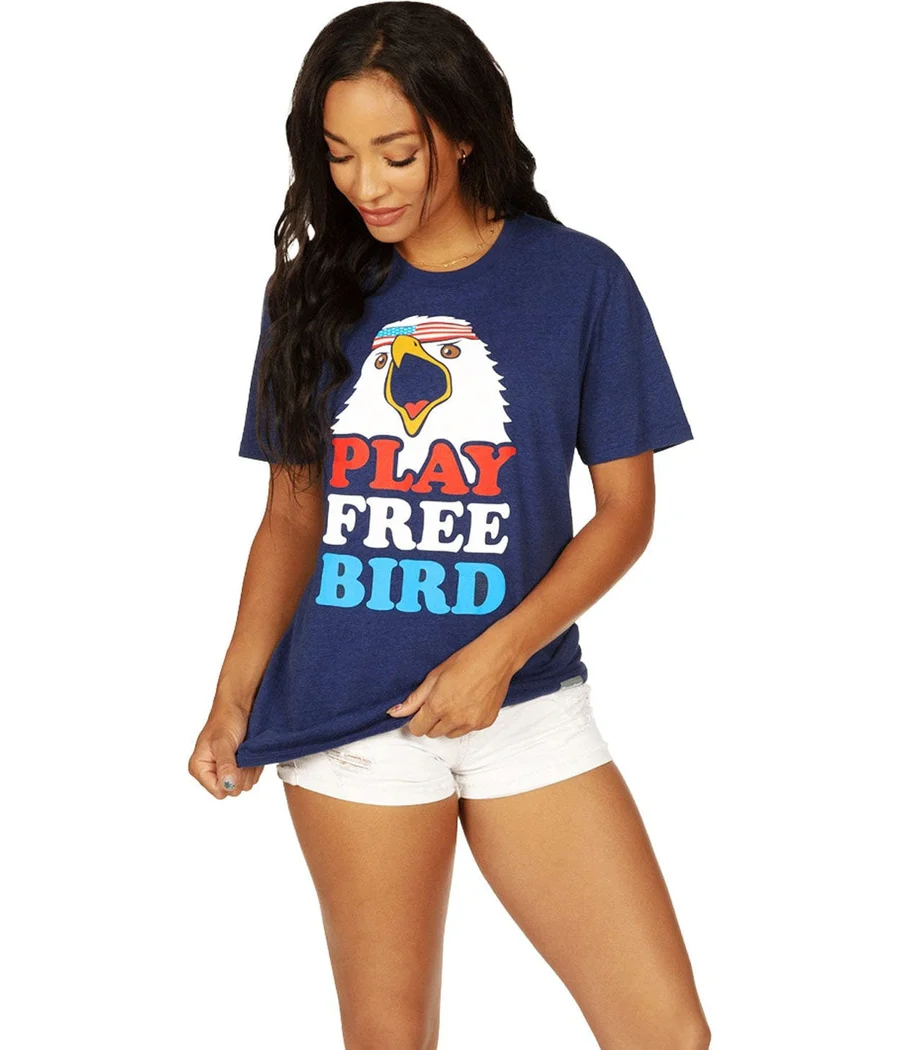 Women's Play Free Bird Oversized Boyfriend Tee - Image 2