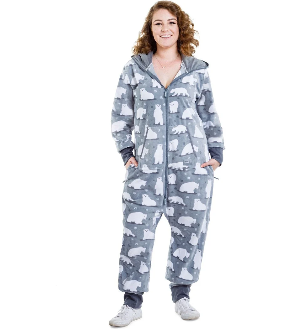 Women's Polar Bear Plus Size Jumpsuit - Image 2