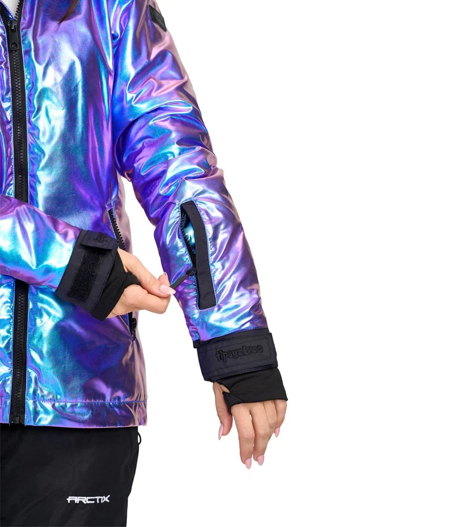 Women's Iridescent Iris Snow Jacket - Image 7