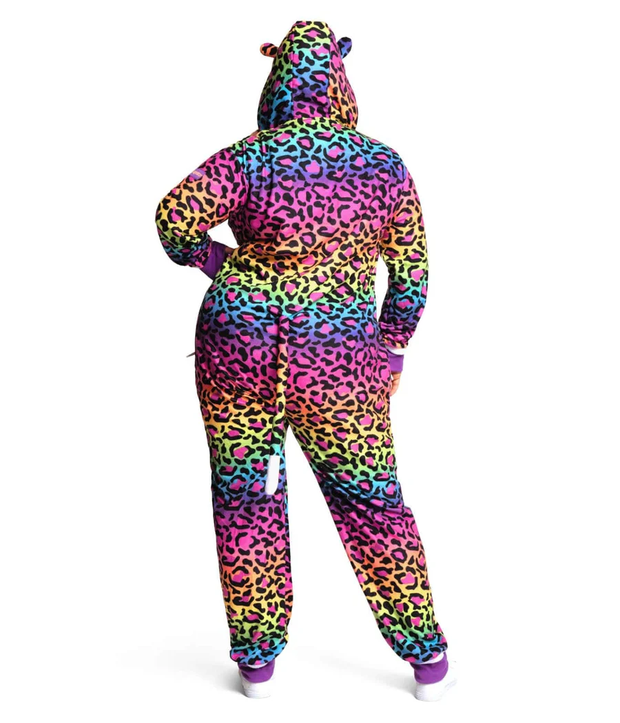 Women's 90's Leopard Plus Size Costume - Image 2