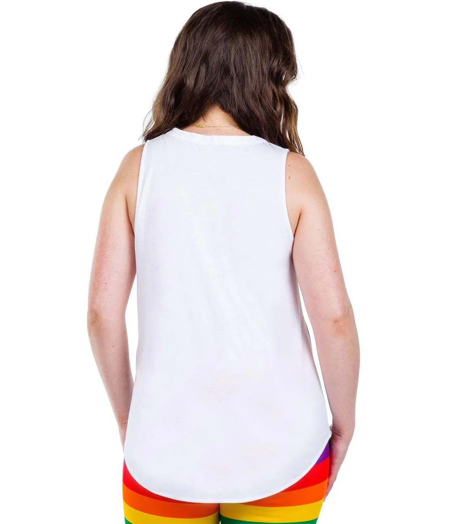 Rainbow Love Crew Scoop Tank Top - Image 3