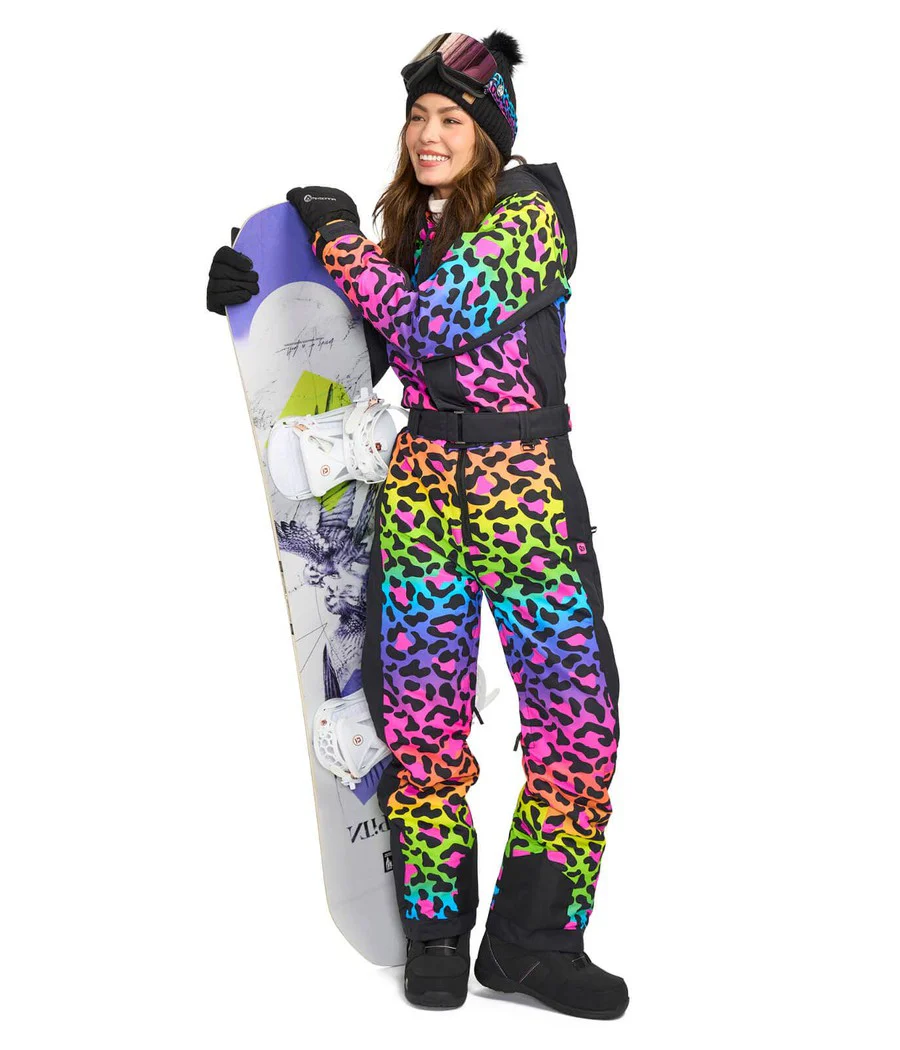 Women's 90's Leopard Ski Suit - Image 8