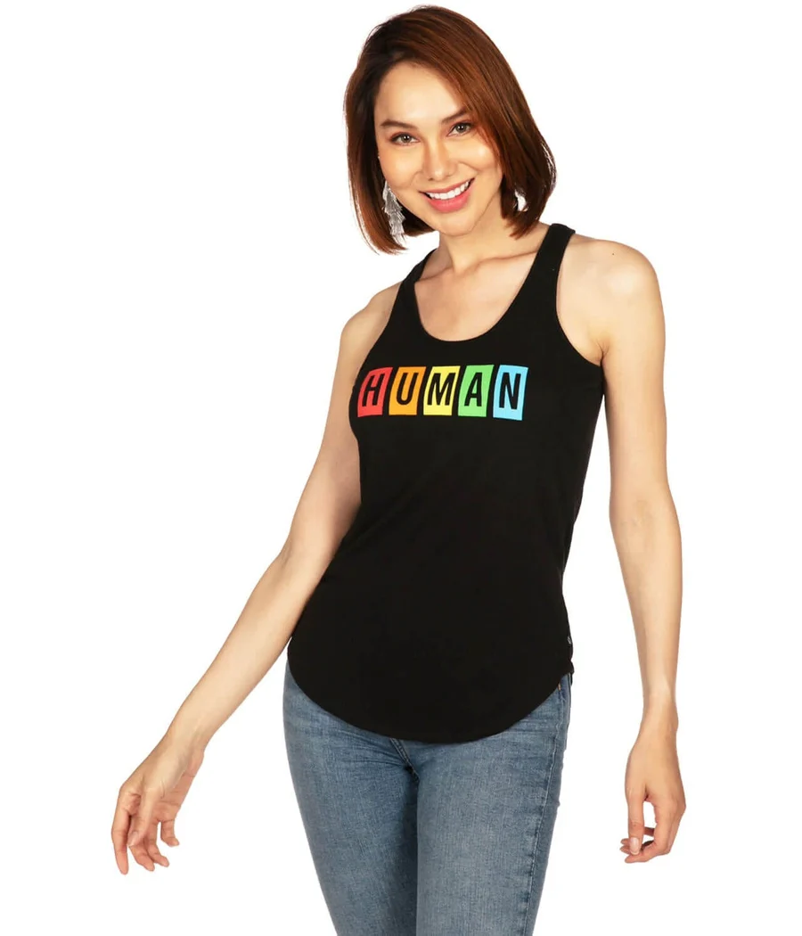 Proud Human Racerback Tank Top - Image 2