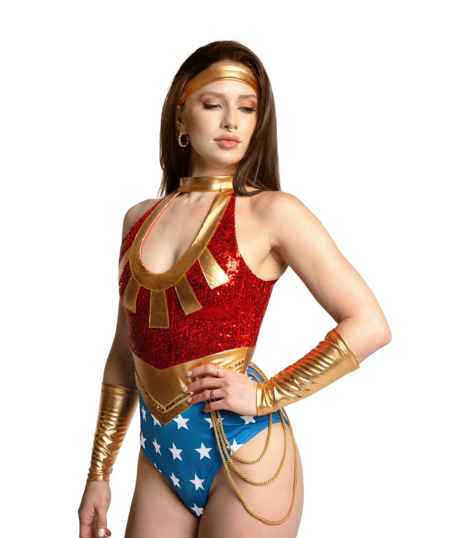 Women's Wonder Babe Bodysuit Costume - Image 3