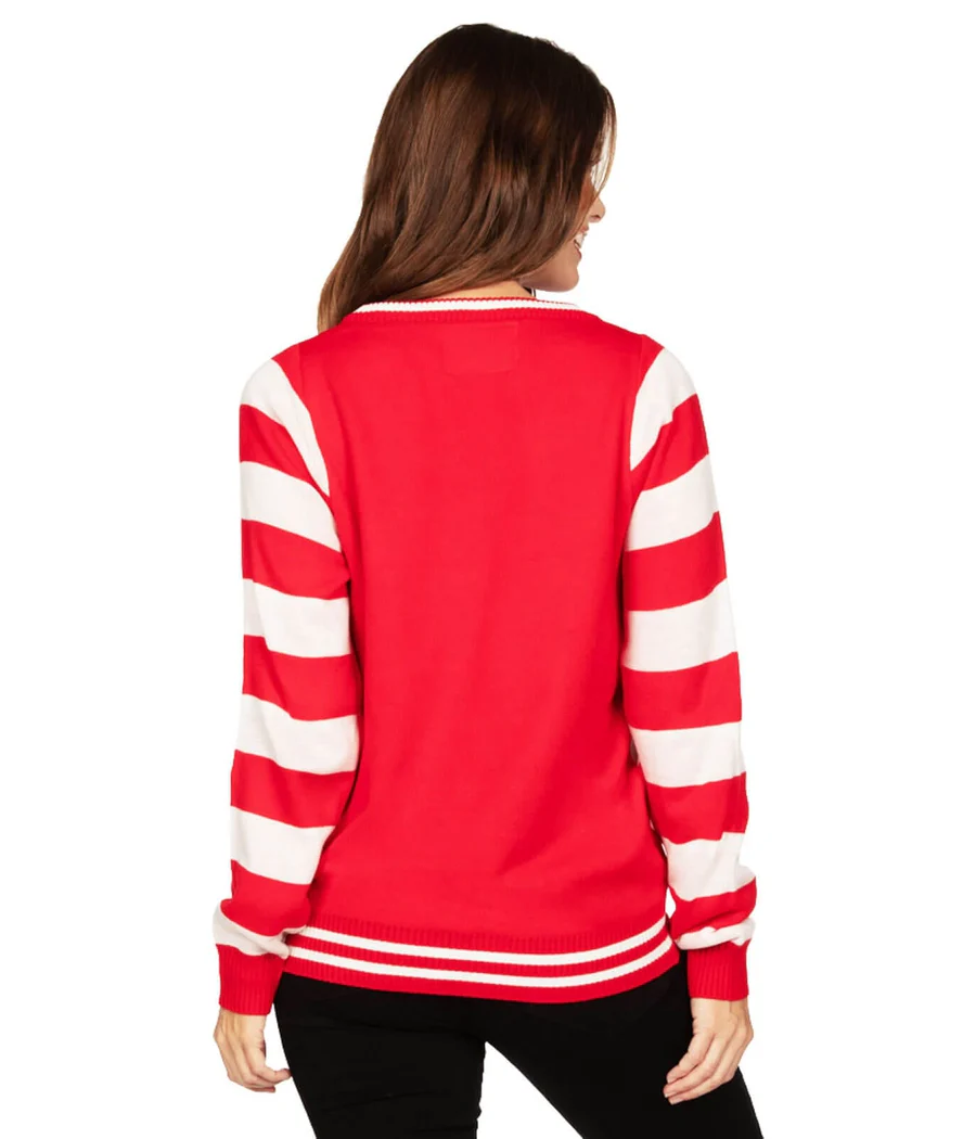 Women's Santa's Close Up Ugly Christmas Sweater - Image 2