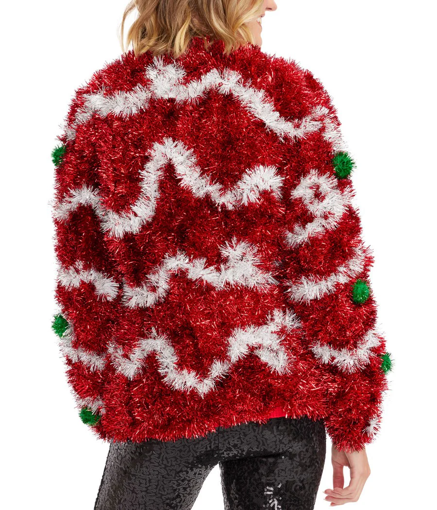 Women's Decked in Red Christmas Cardigan Sweater - Image 2
