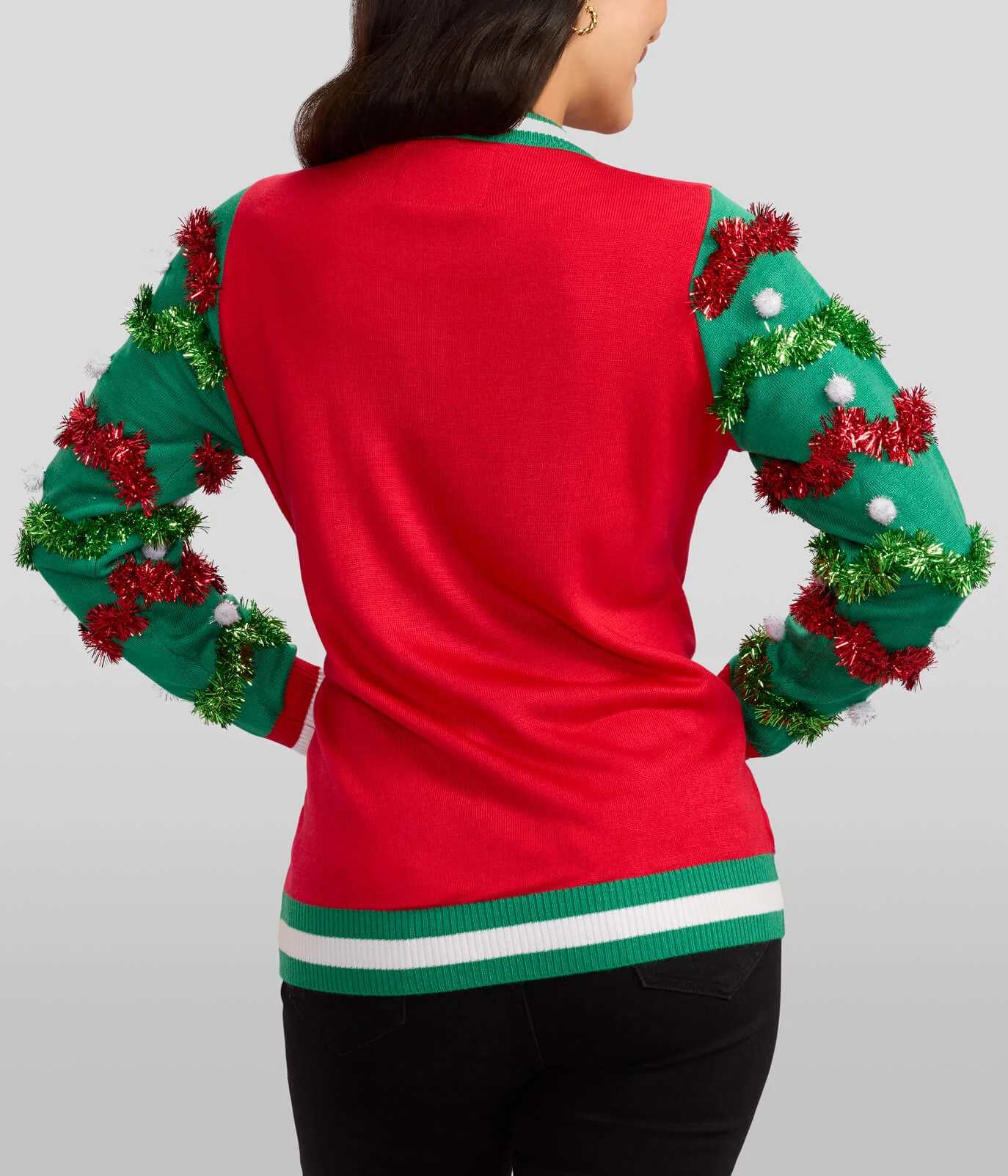 Women's Deck the Halls Game Ugly Christmas Sweater - Image 2