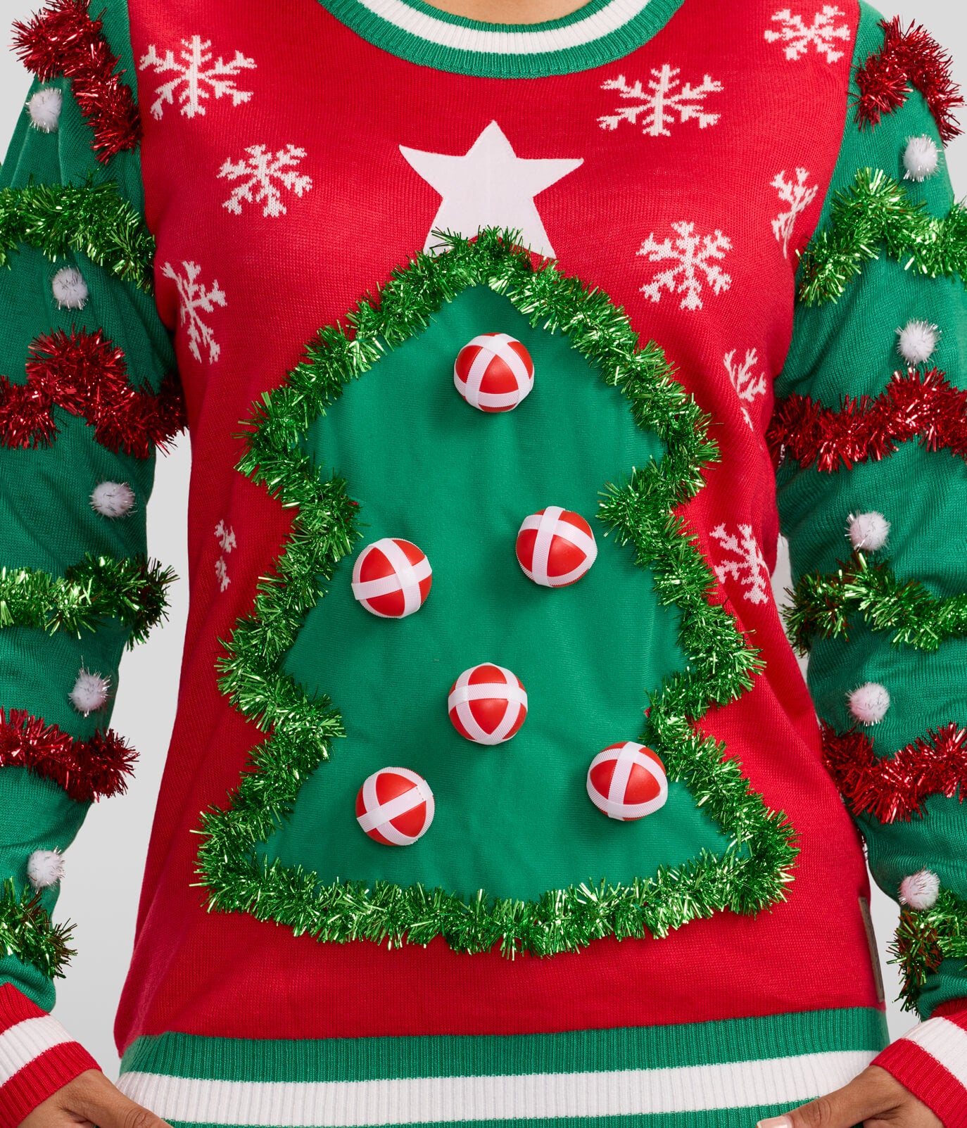 Women's Deck the Halls Game Ugly Christmas Sweater - Image 3