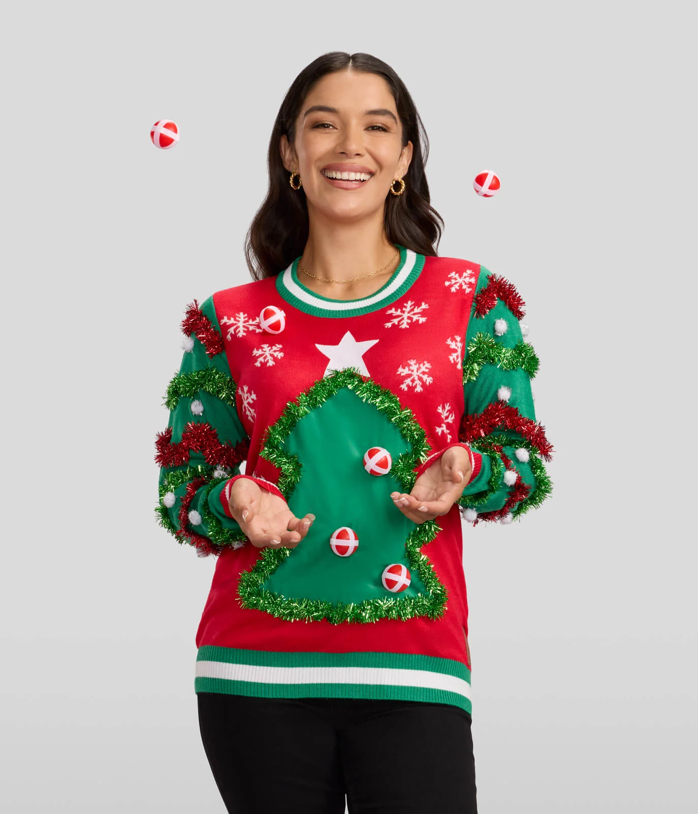 Women's Deck the Halls Game Ugly Christmas Sweater - Image 5