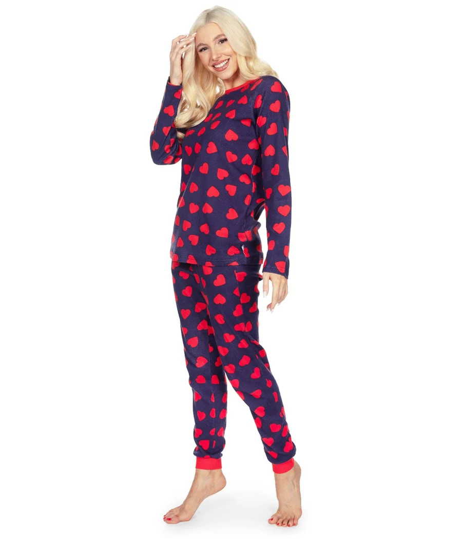 Women's Hearts on Fire Pajama Set - Image 4