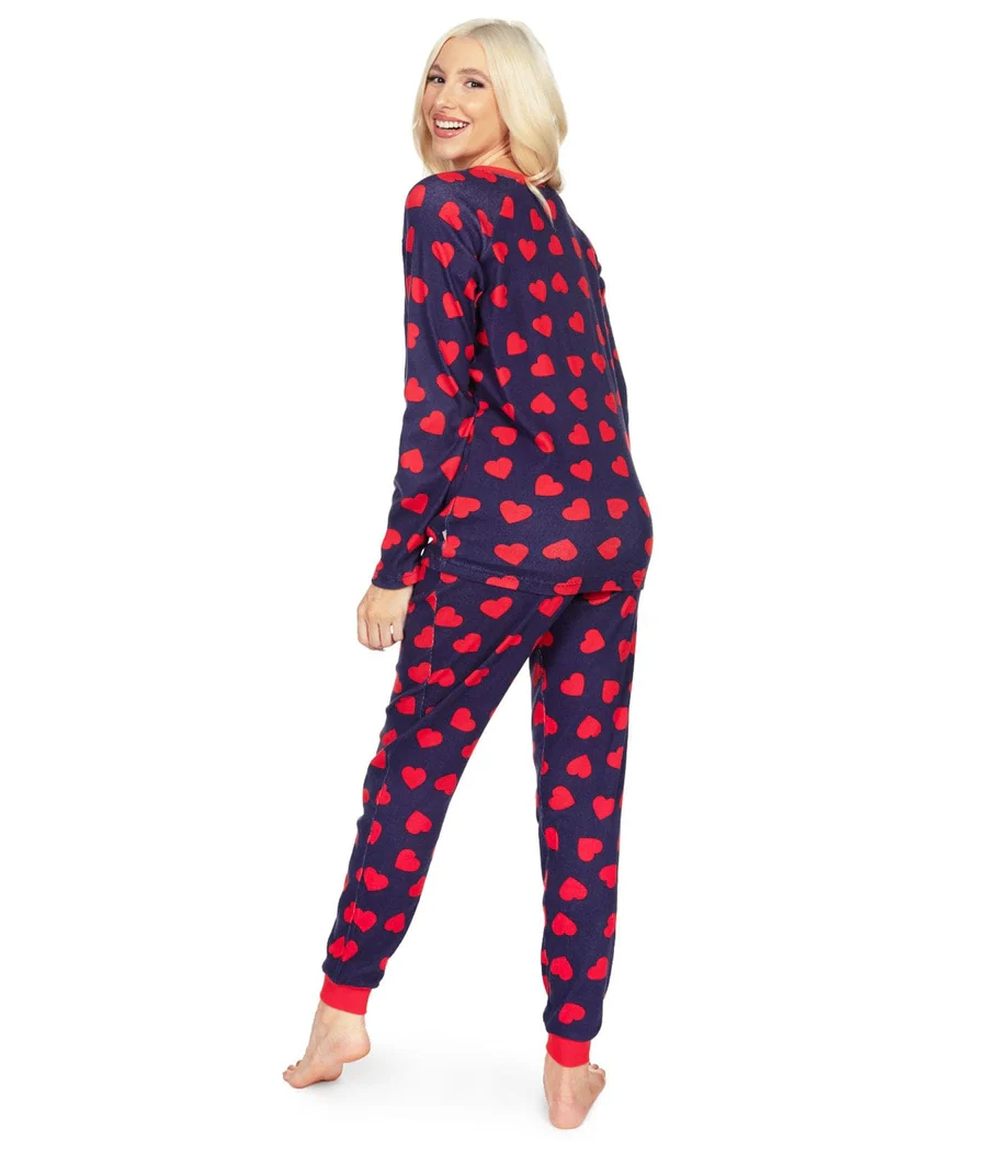 Women's Hearts on Fire Pajama Set - Image 5