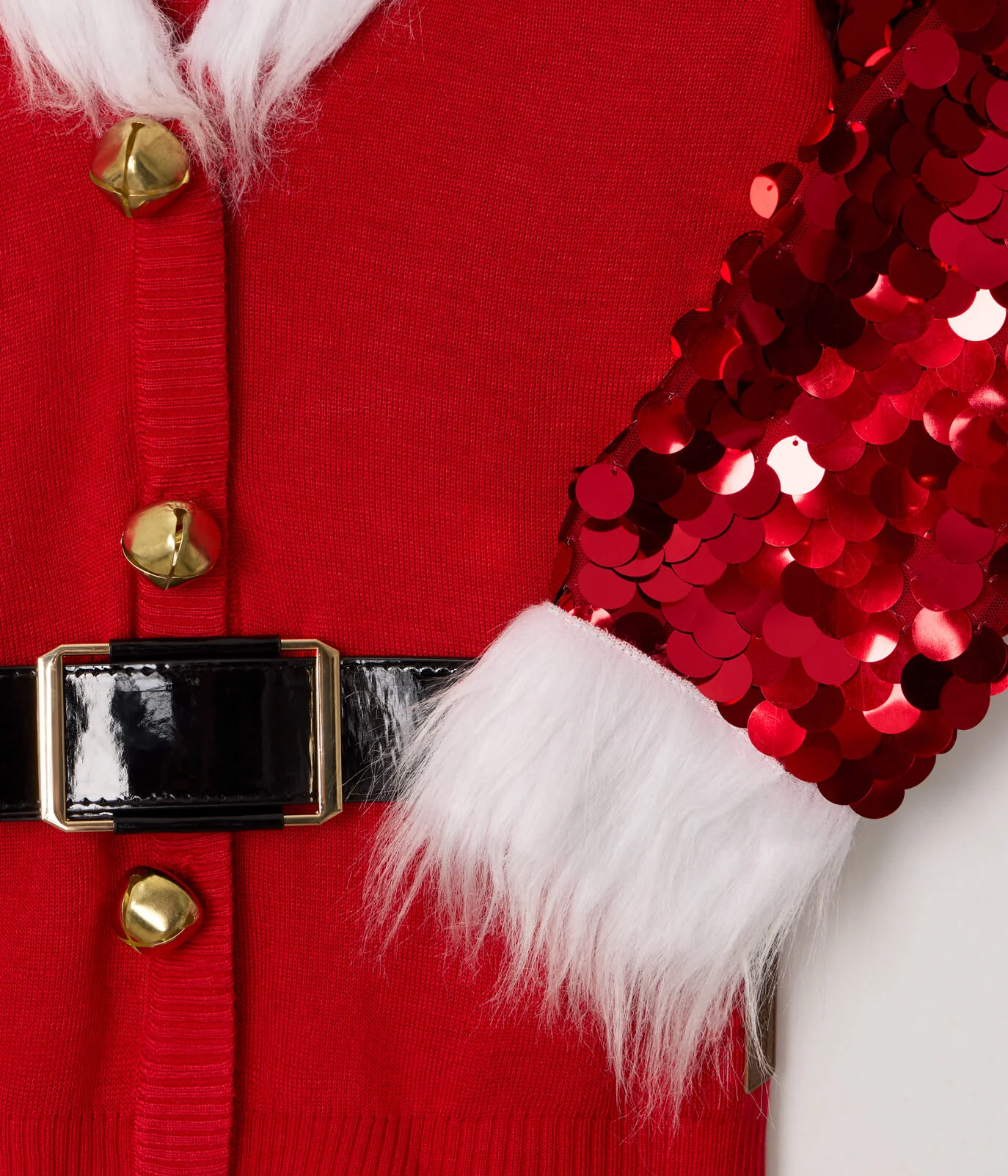 Women's Sassy Santa Christmas Cardigan Sweater - Image 4
