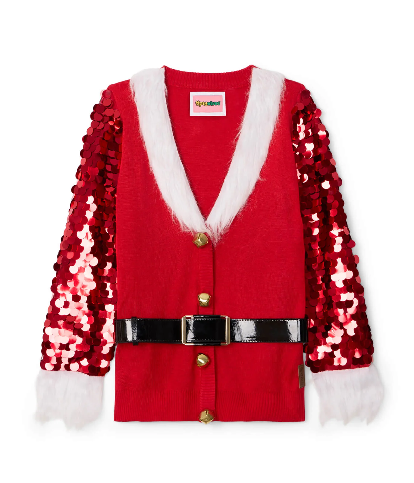 Women's Sassy Santa Christmas Cardigan Sweater - Image 5