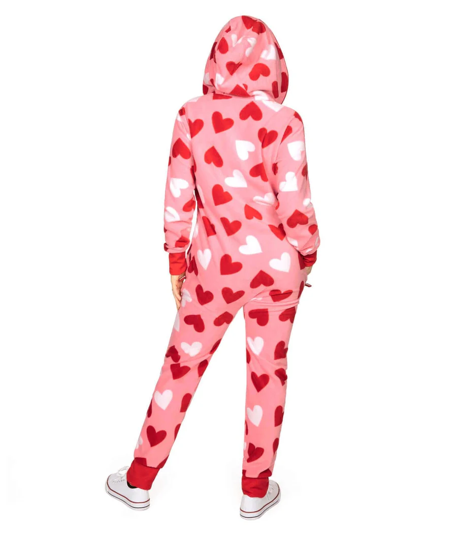 Women's Full Hearts Jumpsuit - Image 2