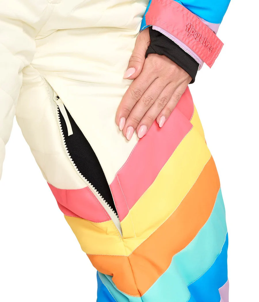 Women's Retro Rainbow Ski Suit - Image 6