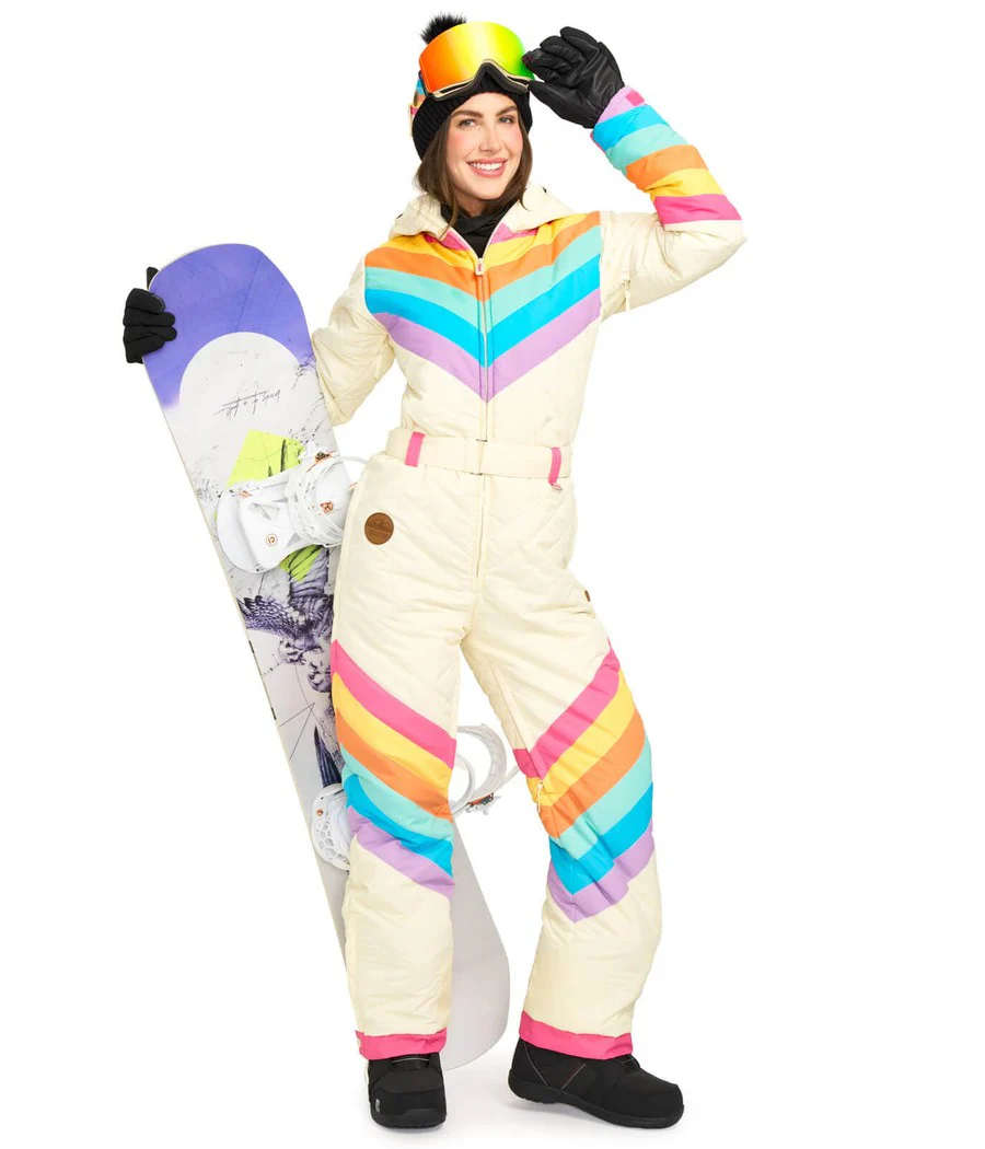 Women's Retro Rainbow Snow Suit - Image 2