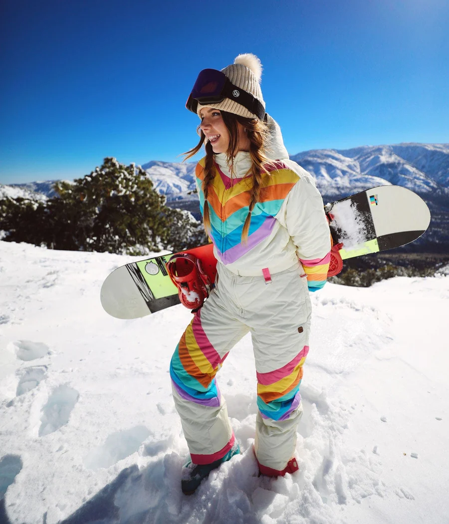 Women's Retro Rainbow Snow Suit - Image 9