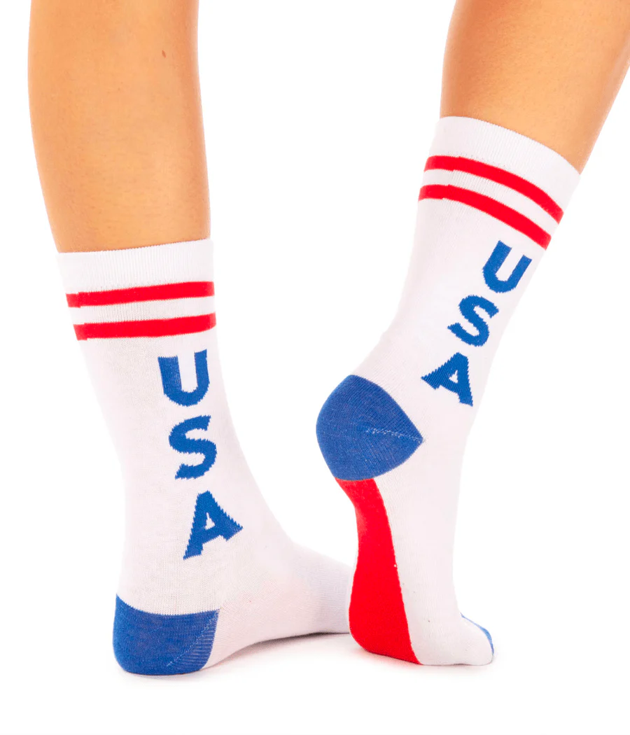 Women's Retro USA Socks (Fits Sizes 6-11W) - Image 3