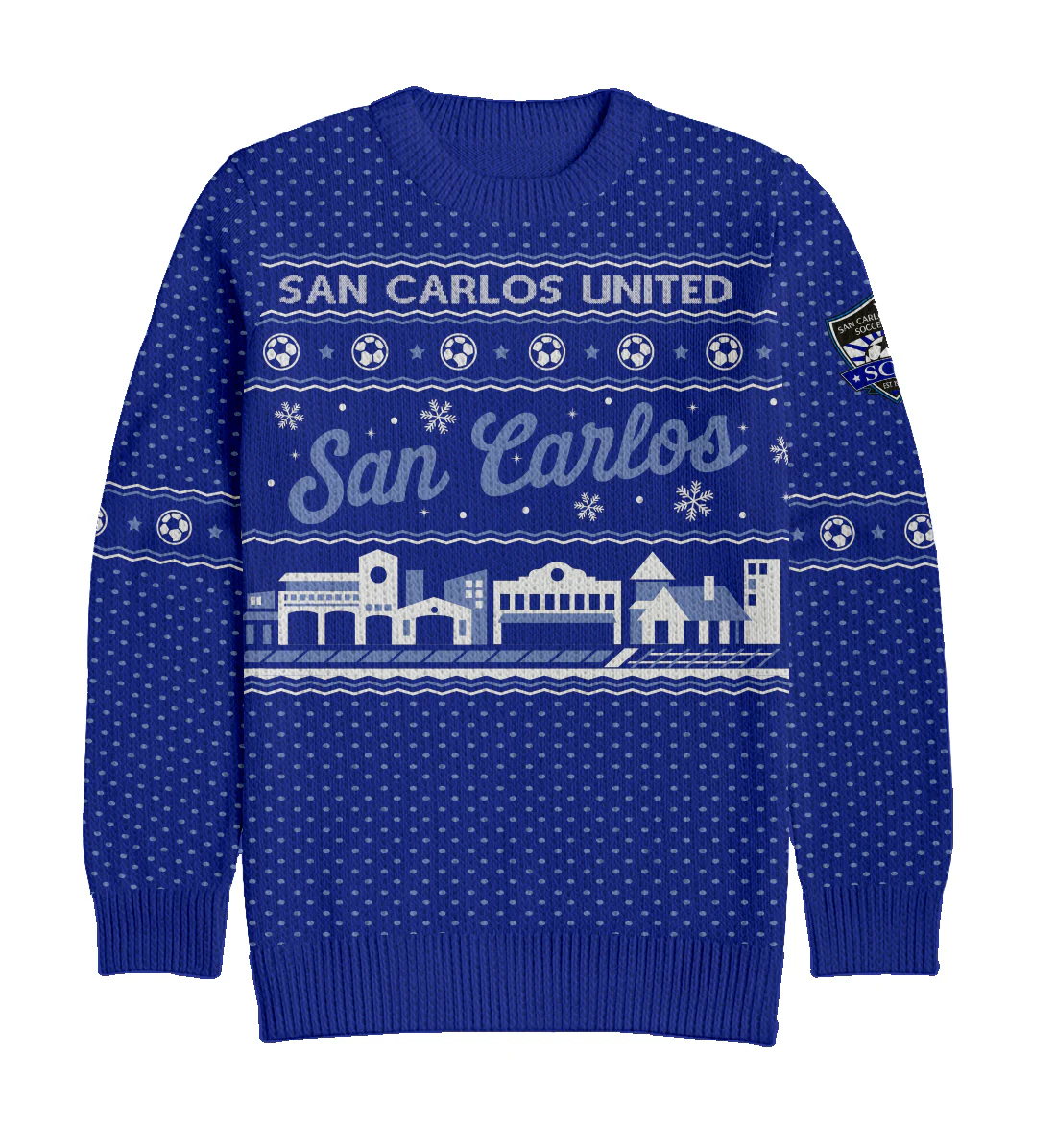 Women's San Carlos United Holiday Knit Sweater - Image 2