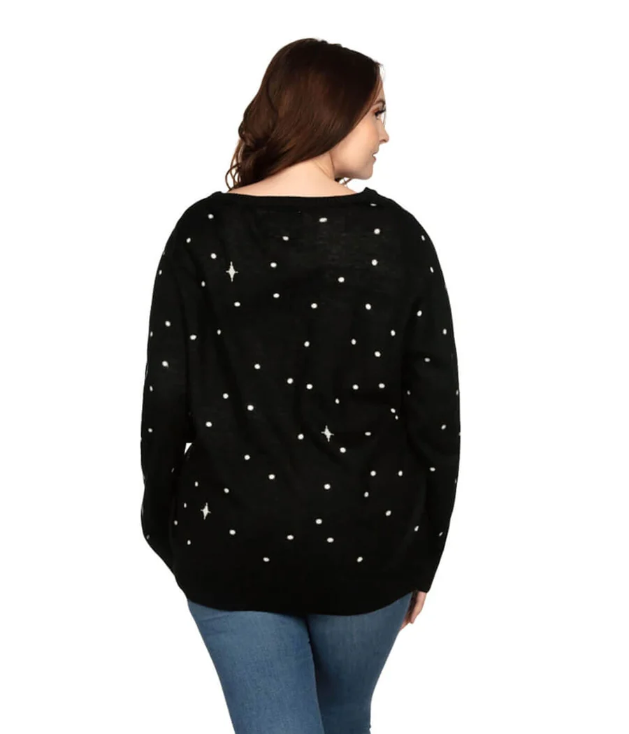 Women's Santa Unicorn Plus Size Ugly Christmas Sweater - Image 2