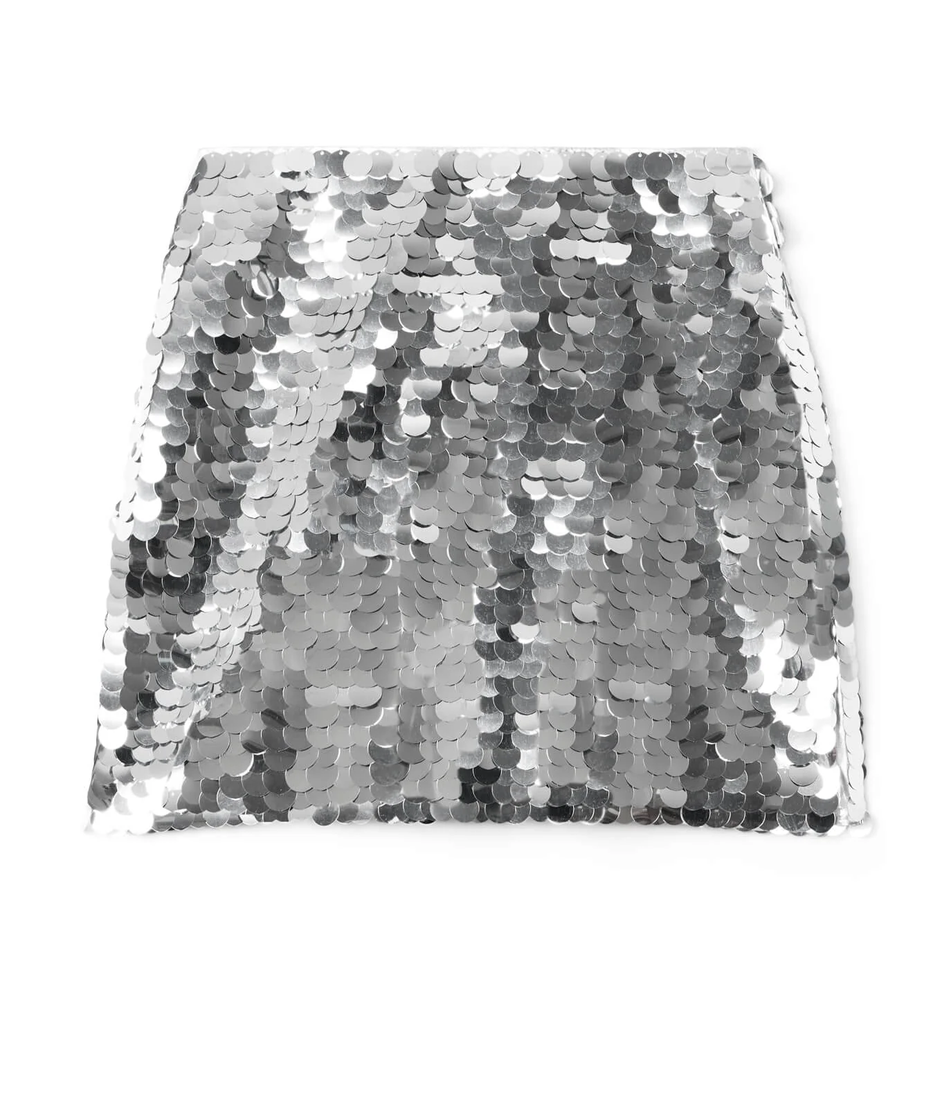 Silver Disc Sequin Skirt - Image 4