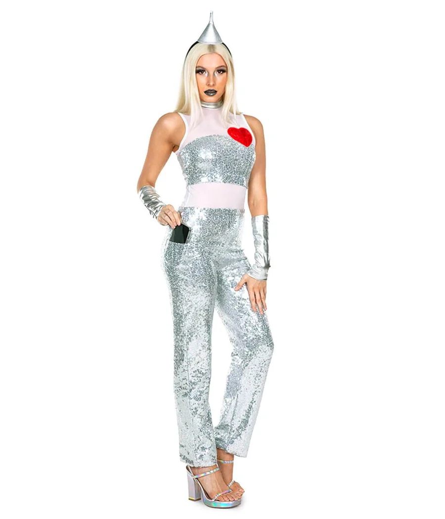 Women's Tin Fellow Costume - Image 3