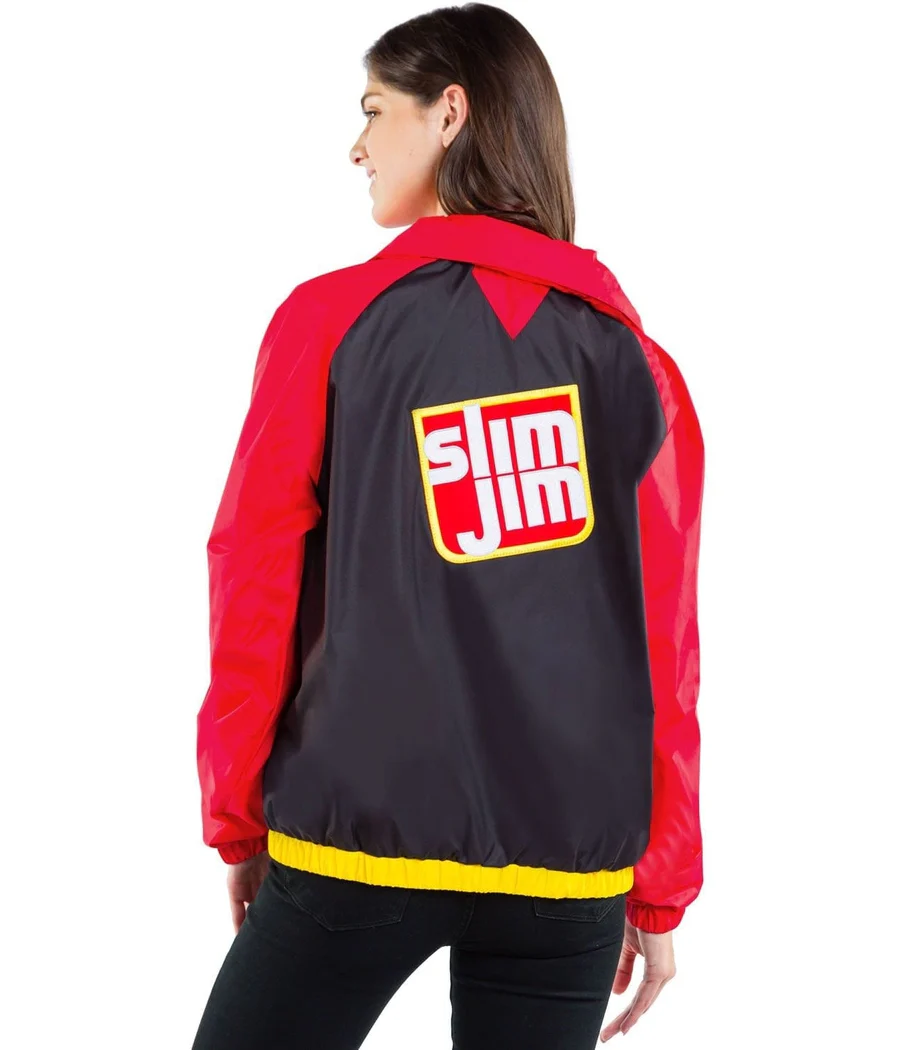 Women's Slim Jim Red and Black Jacket - Image 4