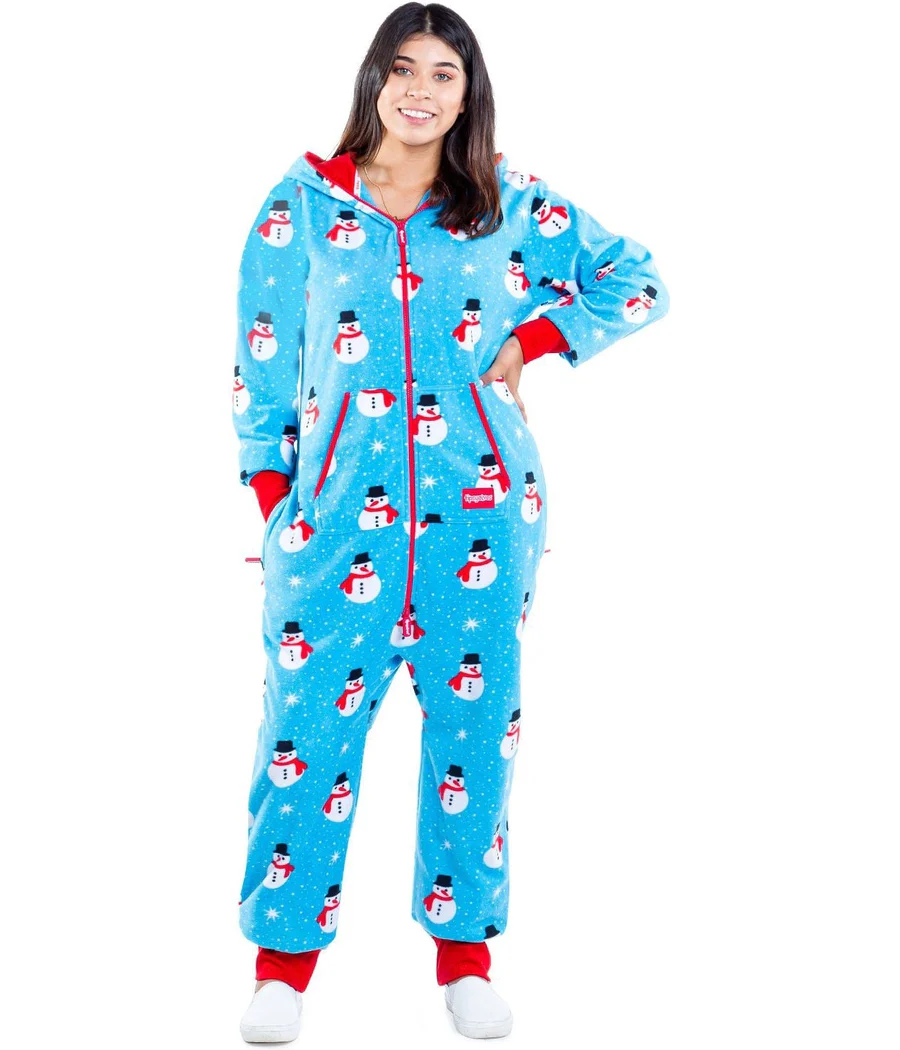 Women's Snowman is an Island Plus Size Jumpsuit - Image 3