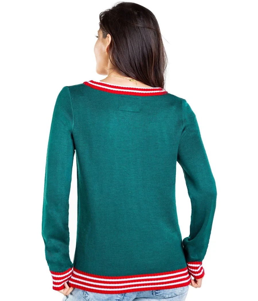 Women's North Pole Dancer Ugly Christmas Sweater - Image 2