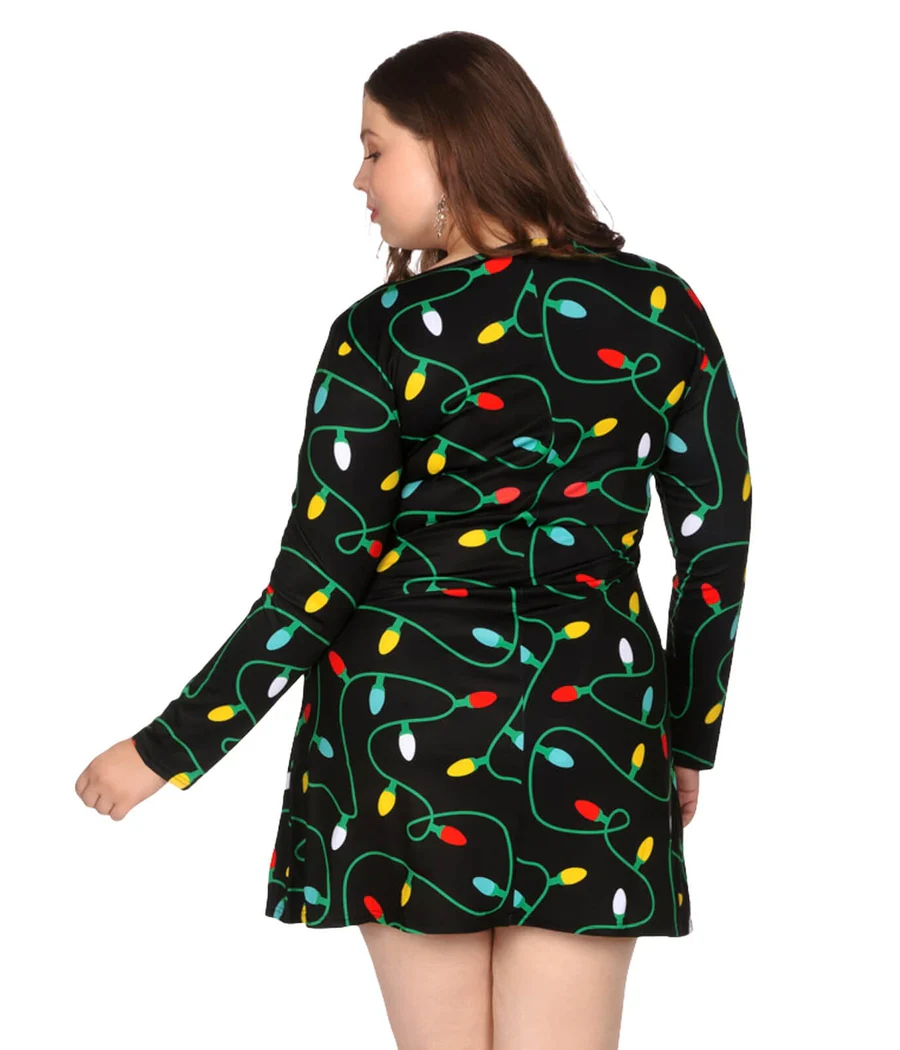 Women's Twinkle Lights Plus Size Dress - Image 2