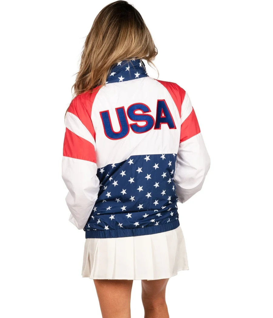 Women's USA Windbreaker Jacket - Image 2