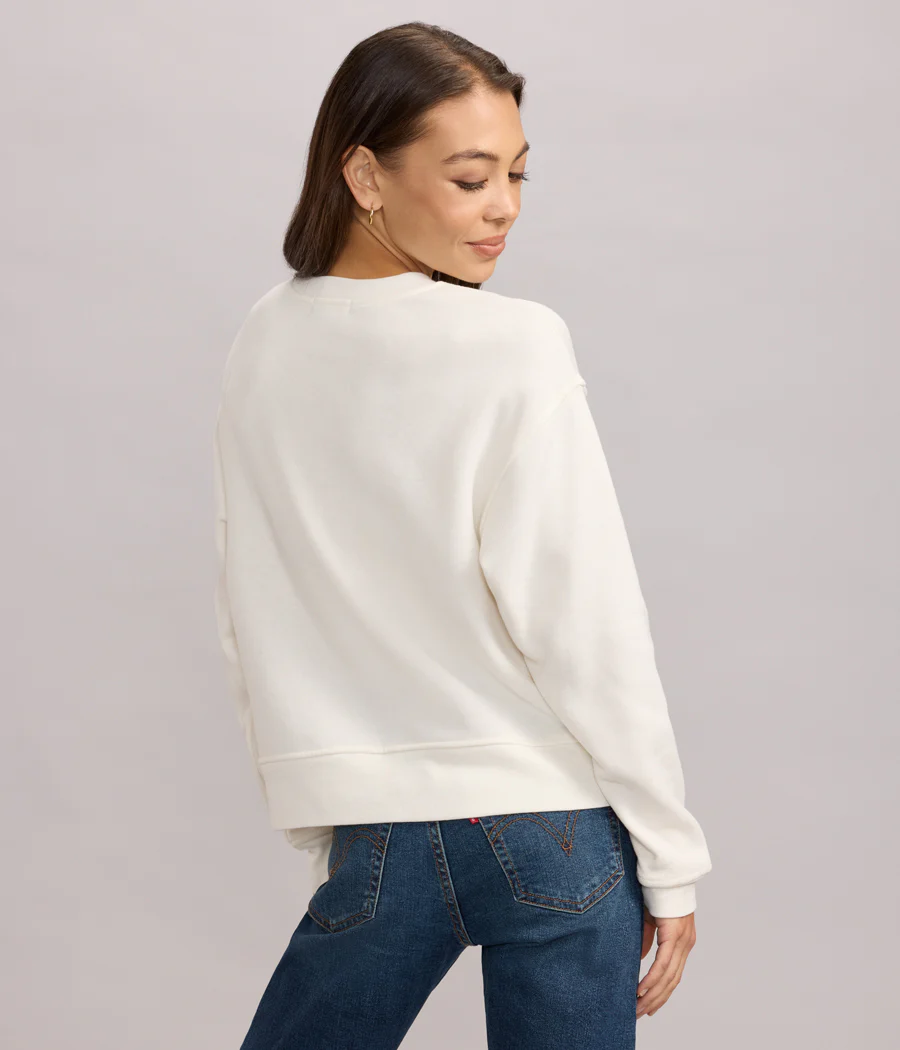 Women's Oh What Fun Patch Letter Sweatshirt - Image 3