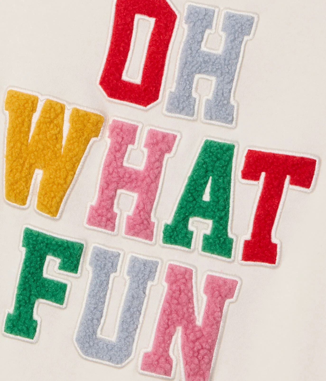 Women's Oh What Fun Patch Letter Sweatshirt - Image 5