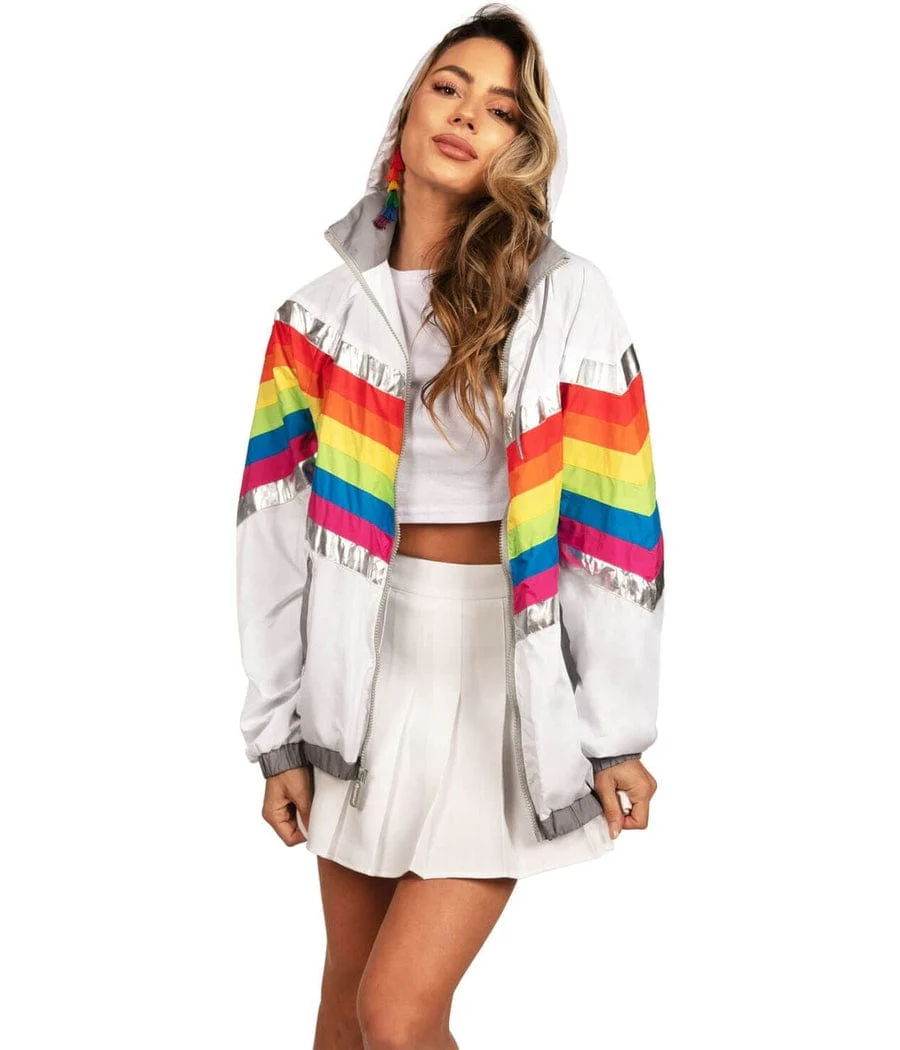 Women's Rainbow Pro Windbreaker Jacket - Image 3