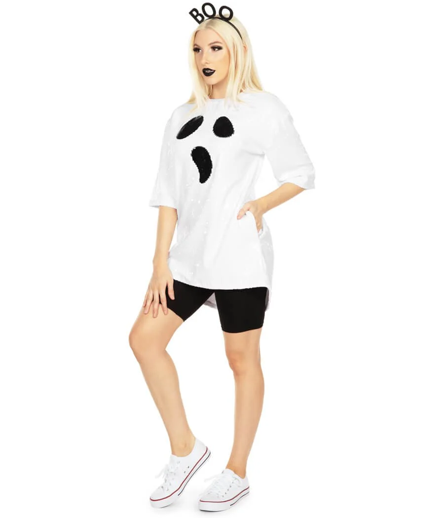 Sequined Ghost Costume Dress - Image 2