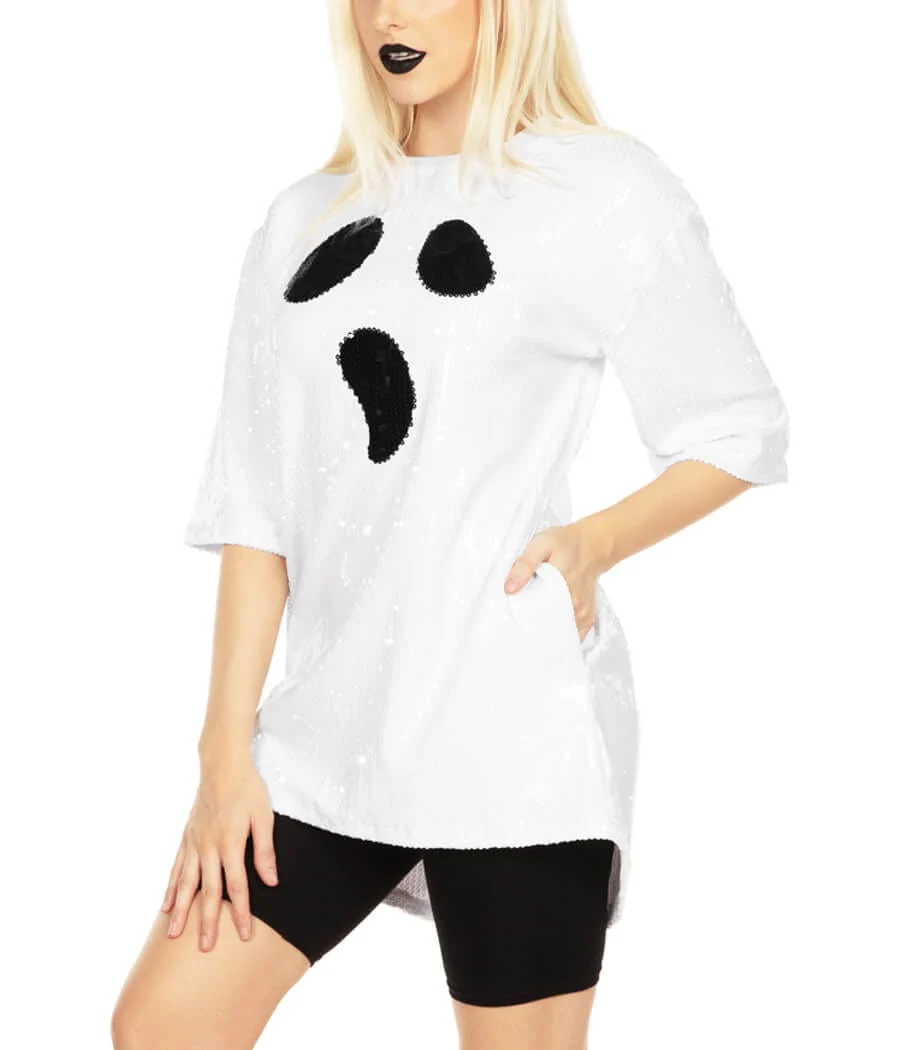 Sequined Ghost Costume Dress - Image 4