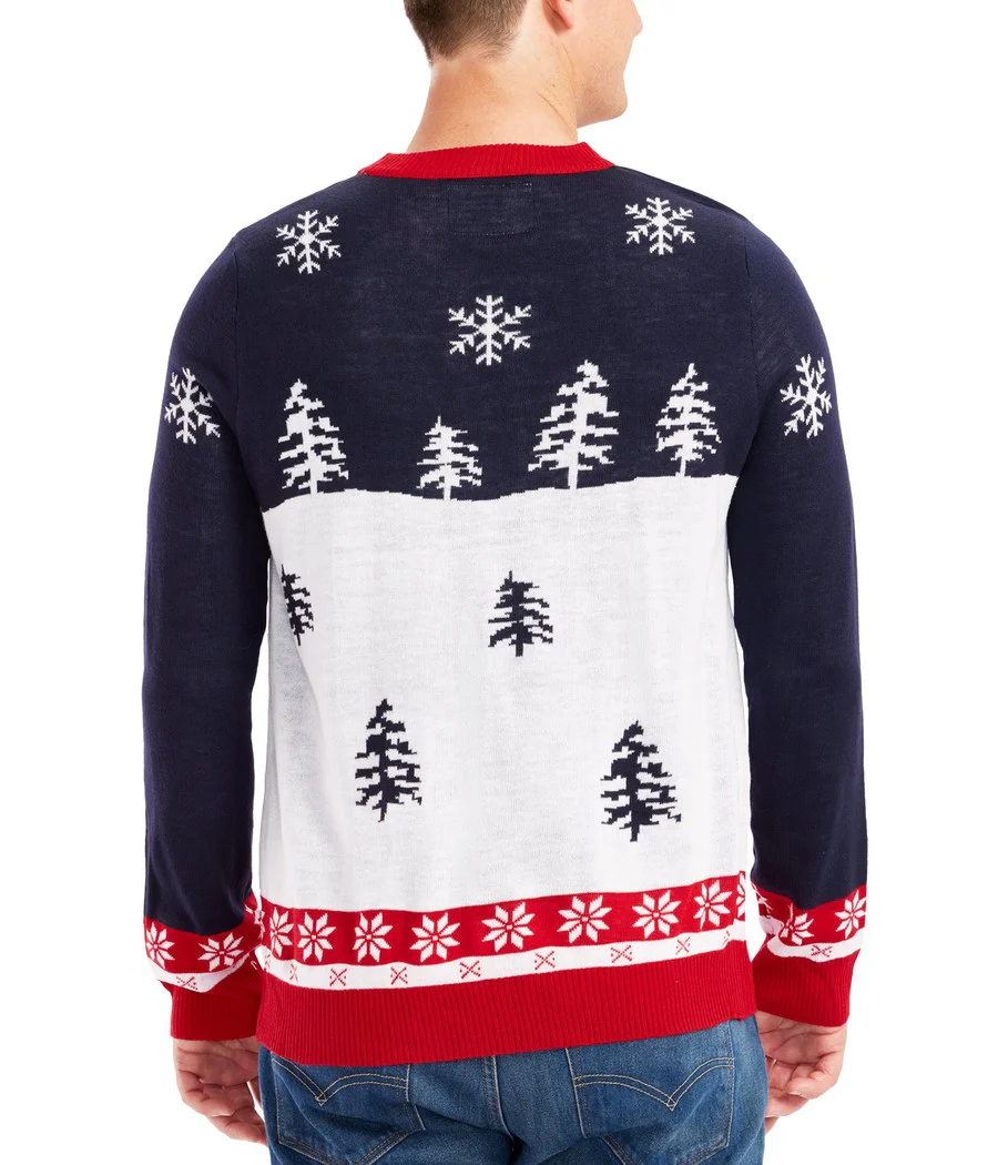 Men's Yellow Snow Ugly Christmas Sweater - Image 2